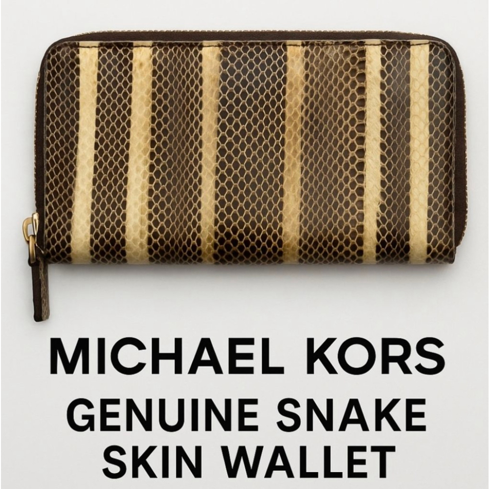 Michael Kors Genuine Snake Skin Wallet 🐍✨ - Picture 2 of 5